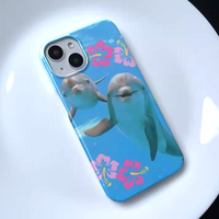 *Free Shipping*HAPPY DOLPHINE PHONE CASE - Thumbnail 2
