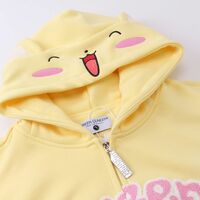 Kawaii Cartoon Yellow Hoodie Jacket - Thumbnail 6