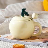 Creative Apple Mug With Lid And Spoon - Thumbnail 4