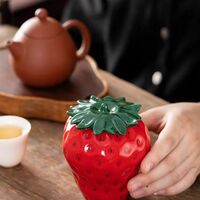 Strawberry Tea Storage Can - Thumbnail 4