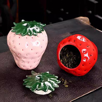 Strawberry Tea Storage Can - Thumbnail 1