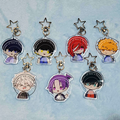 Soccer boys acrylic charm