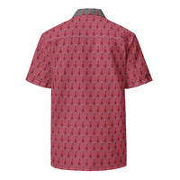 Cleo Harper Red Lady pattern Unisex button shirt - Thumbnail 1