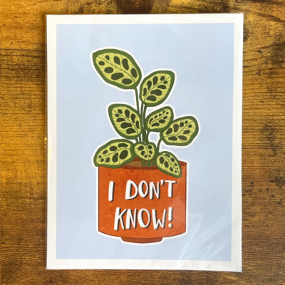 Idk plant mini print