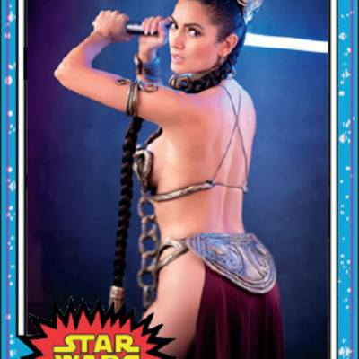 Princess leia trading card