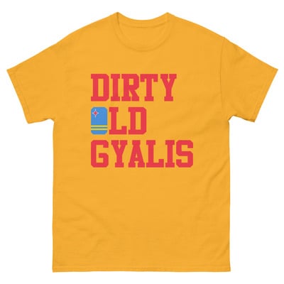 Dirty old gyalis - aruba - men's tee