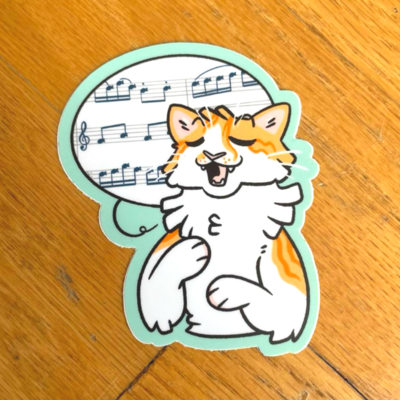Cat song sticker