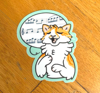 CAT SONG Sticker