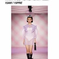 SHUSHU/TONG 2021ss Mesh Puff Sleeve Dress - Thumbnail 1