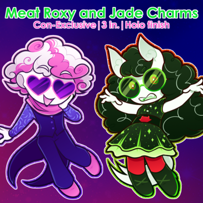 Meat roxy jade charms