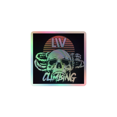 Liv climbing holographic sticker
