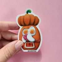 Pumpkin Behbes sticker (grid holo) - Thumbnail 4
