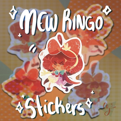 Mew ringo stickers