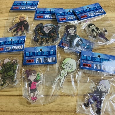 Metal gear chibi ops ver.2.1.6.6 sol pin charm set