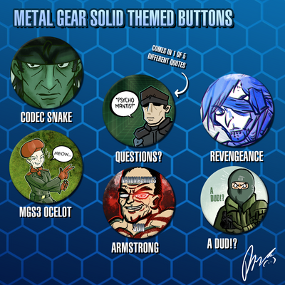 Metal gear solid themed buttons - Thumbnail 1