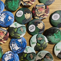 Metal Gear Solid Themed Buttons - Thumbnail 1