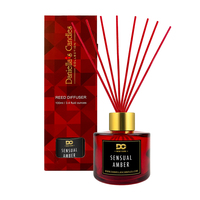 Sensual Amber Reed Diffuser Set Red 3.4oz/100mL - Thumbnail 1