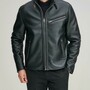 Men's Leather Jacket 100% Genuine Lambskin Leather Jacket Zipper Leather Jacket-1