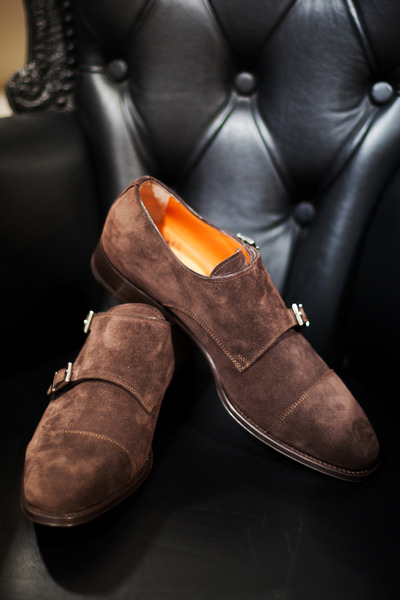 Premium Edition Brown Double Buckle Dess Shoes Handmade Mens Shoes