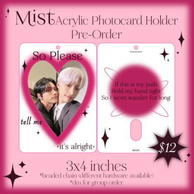 MIST Acylic Photocard Holder