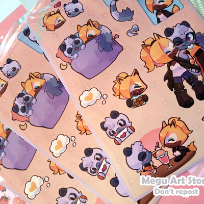 Whispangle sticker sheet