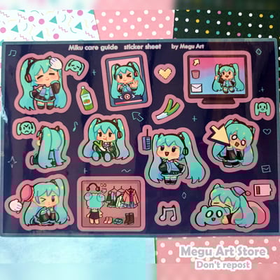 Miku sticker sheet