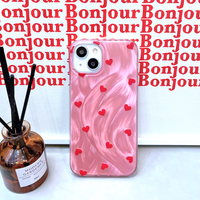*Free Shipping*LITTLE HEART PINK PHONE CASE - Thumbnail 2