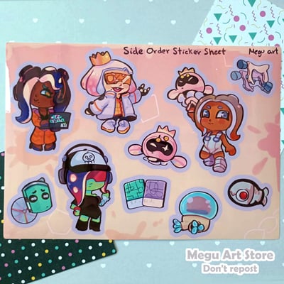 Side order sticker sheet
