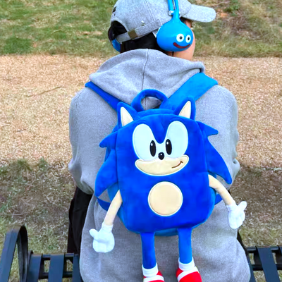 *free shipping*sonic boy baby plush backpack