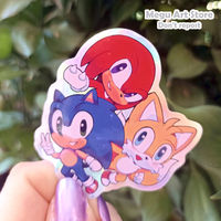 Sonic teams holo sticker set - Thumbnail 1
