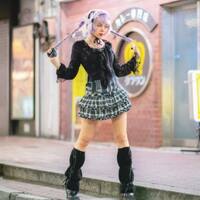 Punk Gyaru Check Skirt - Thumbnail 2