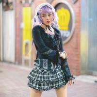 Punk Gyaru Check Skirt - Thumbnail 3
