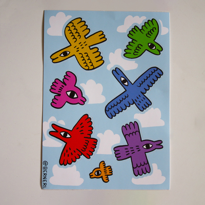 Bird sky 6'' Matte Sticker Sheet