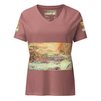 Womens relaxed v-neck t-shirt - When the Day Ends - Thumbnail 4