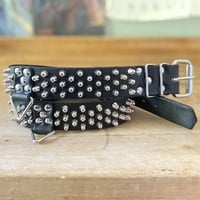 1.5" wide 3-2-3 Short British Stud Belt W/ keyring options - Thumbnail 3