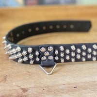 1.5" wide 3-2-3 Short British Stud Belt W/ keyring options - Thumbnail 7