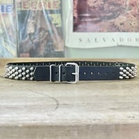 1.5" wide 3-2-3 Short British Stud Belt W/ keyring options - Thumbnail 8