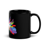 Love Rainbow Black Glossy Mug - Thumbnail 2