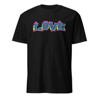 Grunge Love Short-Sleeve Black Unisex T-Shirt - Thumbnail 6