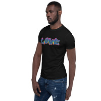 Grunge Love Short-Sleeve Black Unisex T-Shirt - Thumbnail 8