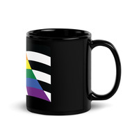 Ally Flag Black Glossy Mug - Thumbnail 2