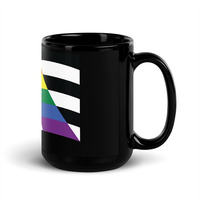 Ally Flag Black Glossy Mug - Thumbnail 4