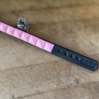 Pink Pyramid Stud Wristband - Thumbnail 5