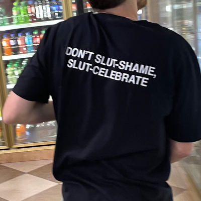 Free shipping-don't slu* shame,slu* celebrate tee  - Thumbnail 2