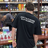 Free Shipping-DON'T SLU* SHAME,SLU* CELEBRATE TEE  - Thumbnail 1