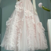 Black Midi Tulle Skirt, High-Low Tulle Skirt Outfit, Layered Tulle Tutu Skirt, Plus Size Wedding Party Tulle Skirt  - Thumbnail 5