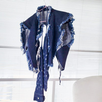 Post-Apocalyptic Japanese Denim Detachable Sleeves - Thumbnail 1