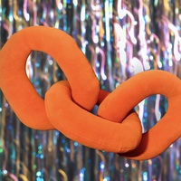 Solid Color Chain Pillow Plush Large - Thumbnail 4