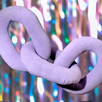 Solid Color Chain Pillow Plush Large - Thumbnail 5