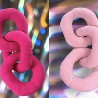 Solid Color Chain Pillow Plush Large - Thumbnail 3